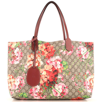 Gucci Reversible Tote Blooms GG Print Leather Medium