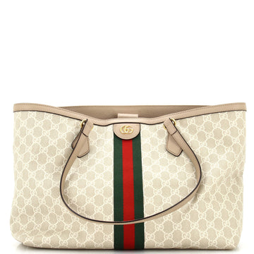 Gucci Ophidia Shopping Tote GG Coated Canvas Medium