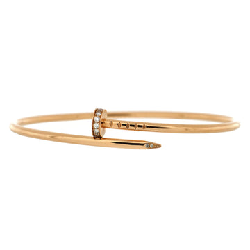 Cartier Juste un Clou Bracelet 18K Rose Gold with Diamonds Small