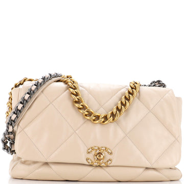 Chanel 19 Flap Bag Quilted Leather Maxi