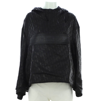 Christian Dior Women's Hooded Anorak Jacket Oblique Jacquard