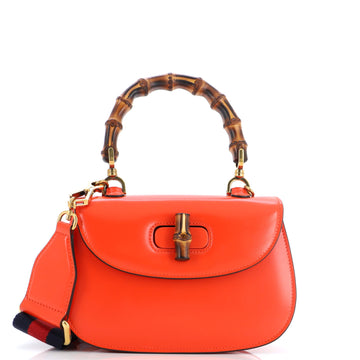 Gucci Bamboo 1947 Top Handle Bag Leather Small