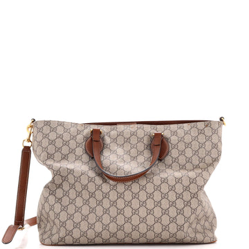 Gucci Convertible Soft Tote GG Coated Canvas Medium