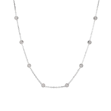 Cartier Love Station Necklace 18K White Gold