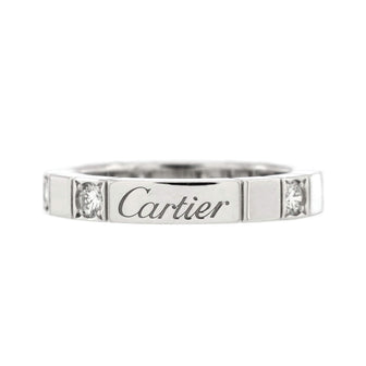 Cartier Lanieres Diamond Ring 18K White Gold with Diamond