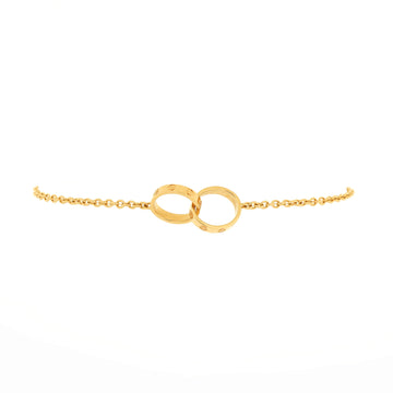 Cartier Love Interlocking Bracelet 18K Yellow Gold