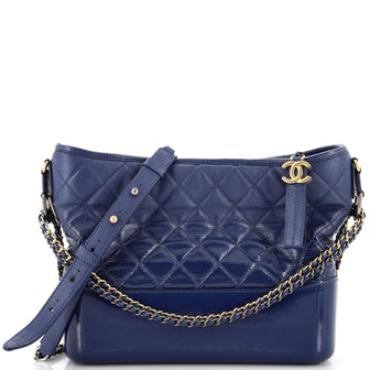 Chanel Gabrielle Hobo Quilted Goatskin and Patent Medium