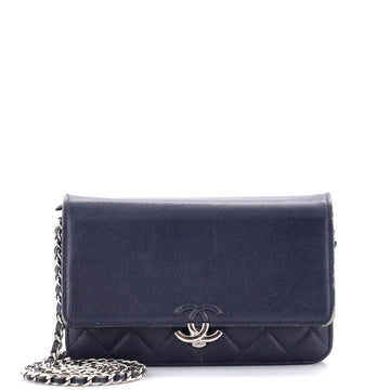 Chanel CC Box Wallet on Chain Quilted Calfskin