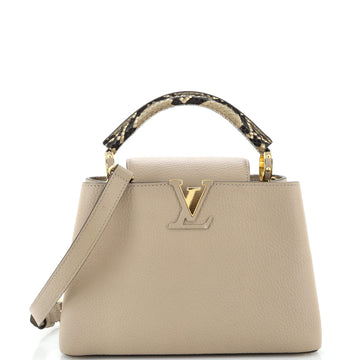 Louis Vuitton Capucines Bag Leather with Python BB