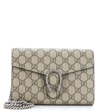 Gucci Dionysus Chain Wallet GG Coated Canvas Small