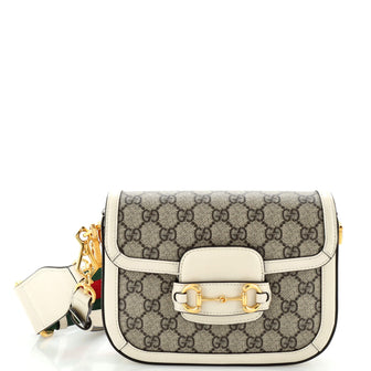 Gucci Horsebit 1955 Shoulder Bag GG Coated Canvas Mini