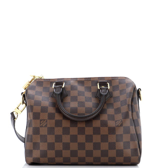 Louis Vuitton Speedy Bandouliere Bag Damier 25
