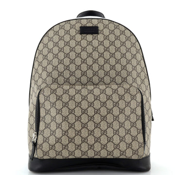 Gucci Zip Pocket Backpack GG Coated Canvas Medium