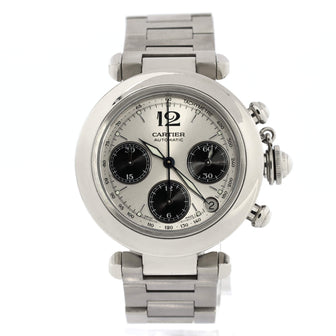 Cartier Pasha de Cartier Chronograph Automatic Watch Stainless Steel 36