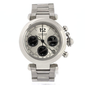 Cartier Pasha de Cartier Chronograph Automatic Watch Stainless Steel 36