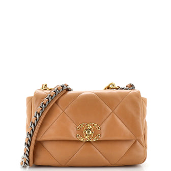 Chanel 19 Flap Bag Quilted Leather Medium