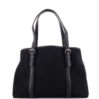 Bottega Veneta Belted Tote Canvas with Leather Medium
