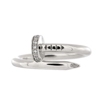 Cartier Juste un Clou Ring 18K White Gold with Diamonds