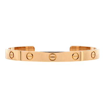 Cartier Love Cuff Bracelet 18K Rose Gold