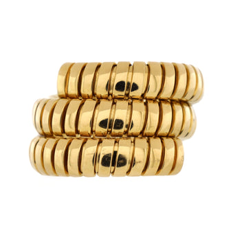 Bvlgari Serpenti Tubogas Double Wrap Ring 18K Yellow Gold