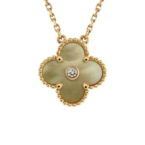 Van Cleef & Arpels Vintage Alhambra Pendant Necklace 18K