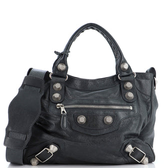 Balenciaga Town Giant Studs Bag Leather