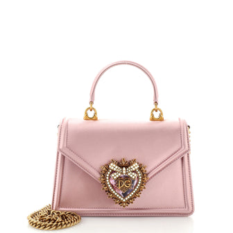 Dolce & Gabbana Devotion Top Handle Bag Satin Mini