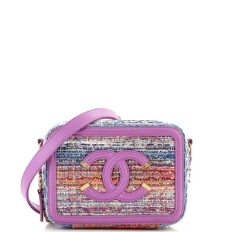 Chanel Filigree Vanity Clutch with Chain Quilted Tweed Mini