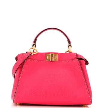 Fendi Selleria Peekaboo Bag Leather Mini