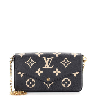 Louis Vuitton Felicie Pochette Bicolor Monogram Empreinte Giant