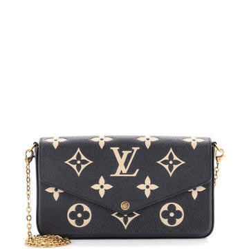 Louis Vuitton Felicie Pochette Bicolor Monogram Empreinte Giant