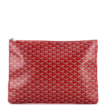 Goyard Senat Zip Pouch Coated Canvas GM