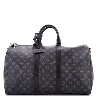 Keepall Bandouliere Bag Monogram Eclipse Canvas 45