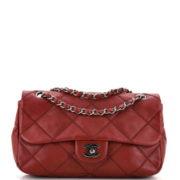 Chanel Classic Diamond Stitch Chain Flap Bag Quilted Leather Small