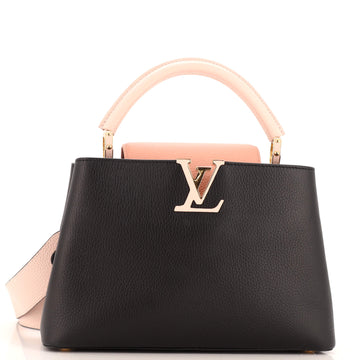 Louis Vuitton Capucines Bag Leather with Strap MM