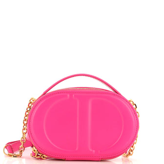 Christian Dior CD Signature Oval Camera Bag Leather