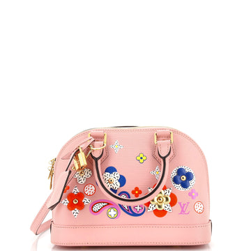 Louis Vuitton Alma Handbag Limited Edition Floral Patchwork Epi Leather BB