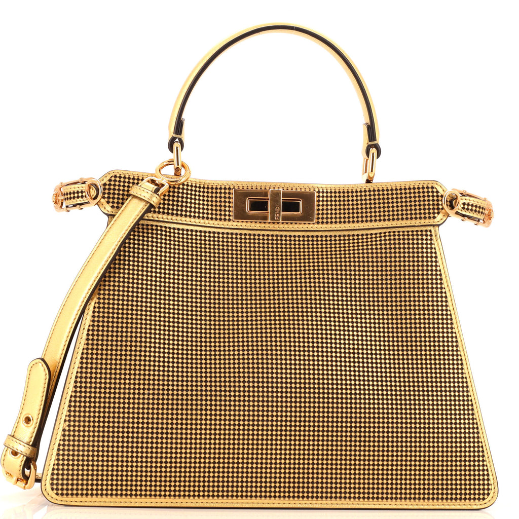Fendi x Versace Fendace Peekaboo ISeeU Bag Laser Cut Leather
