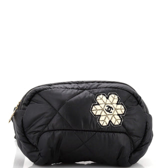 Chanel Coco Neige Waist Bag Quilted Nylon with Applique