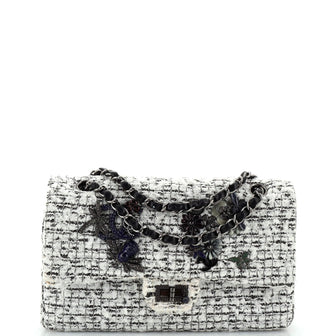 Chanel Garden Charms Reissue 2.55 Flap Bag Quilted Tweed 225