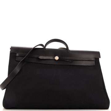 Hermes Herbag Cabine Toile and Leather