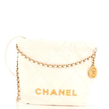 Chanel 22 Chain Hobo Quilted Calfskin Mini