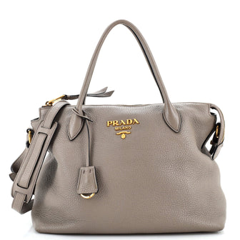 Prada Dual Strap Zip Tote Vitello Daino Medium