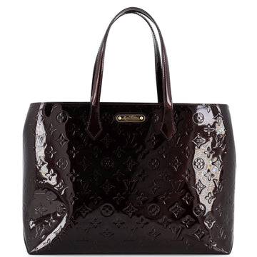 Louis Vuitton Wilshire Handbag Monogram Vernis MM