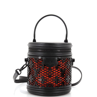 Louis Vuitton Cannes Handbag Monogram Lace Leather