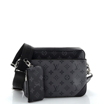 Louis Vuitton Trio Messenger Bag Reverse Monogram Eclipse Canvas