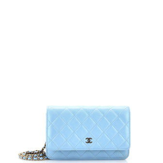 Chanel Wallet on Chain Quilted Iridescent Lambskin