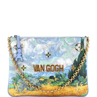 Louis Vuitton Pochette Clutch Limited Edition Jeff Koons Van Gogh Print Canvas
