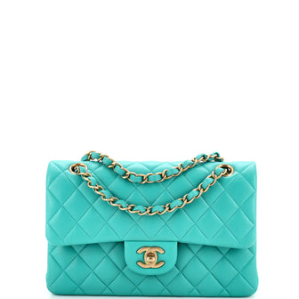 Chanel Classic Double Flap Bag Quilted Lambskin Small