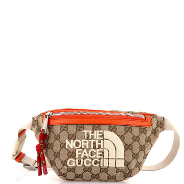 Gucci x The North Face Zip Belt Bag GG Canvas with Leather